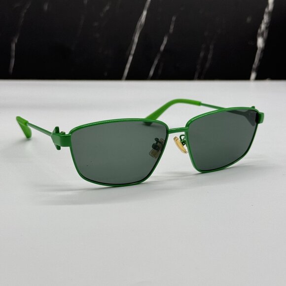 NEW BOTTEGA VENETA BV1185S 004 AVIATOR GREEN WOMEN SUNGLASSES BOTTEGA VENETA